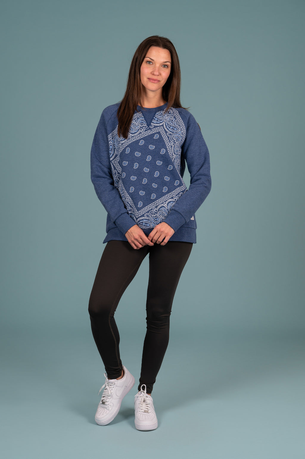 Women's Kimia Bandana Sweatshirt in Indigo