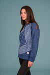 Women's Kimia Bandana Sweatshirt in Indigo