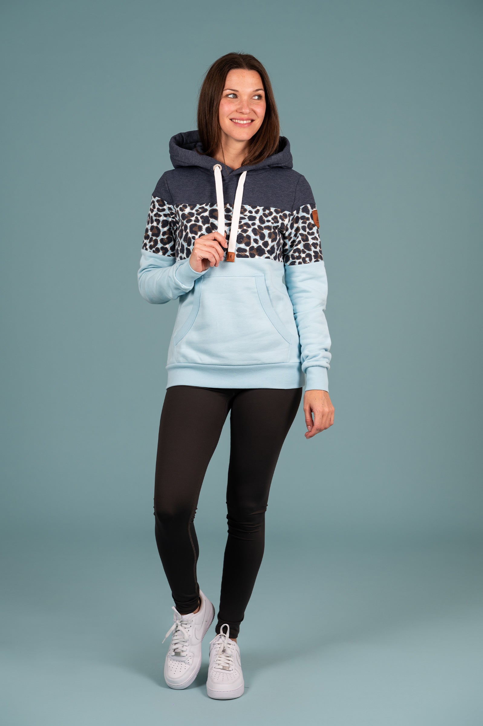 Lucia Navy Mix Hoodie Secondary image