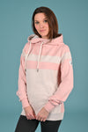 Wanakome women's lux fleece Dee-dee hoodie in sepia rose mix