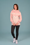 Wanakome women's lux fleece Dee-dee hoodie in sepia rose mix