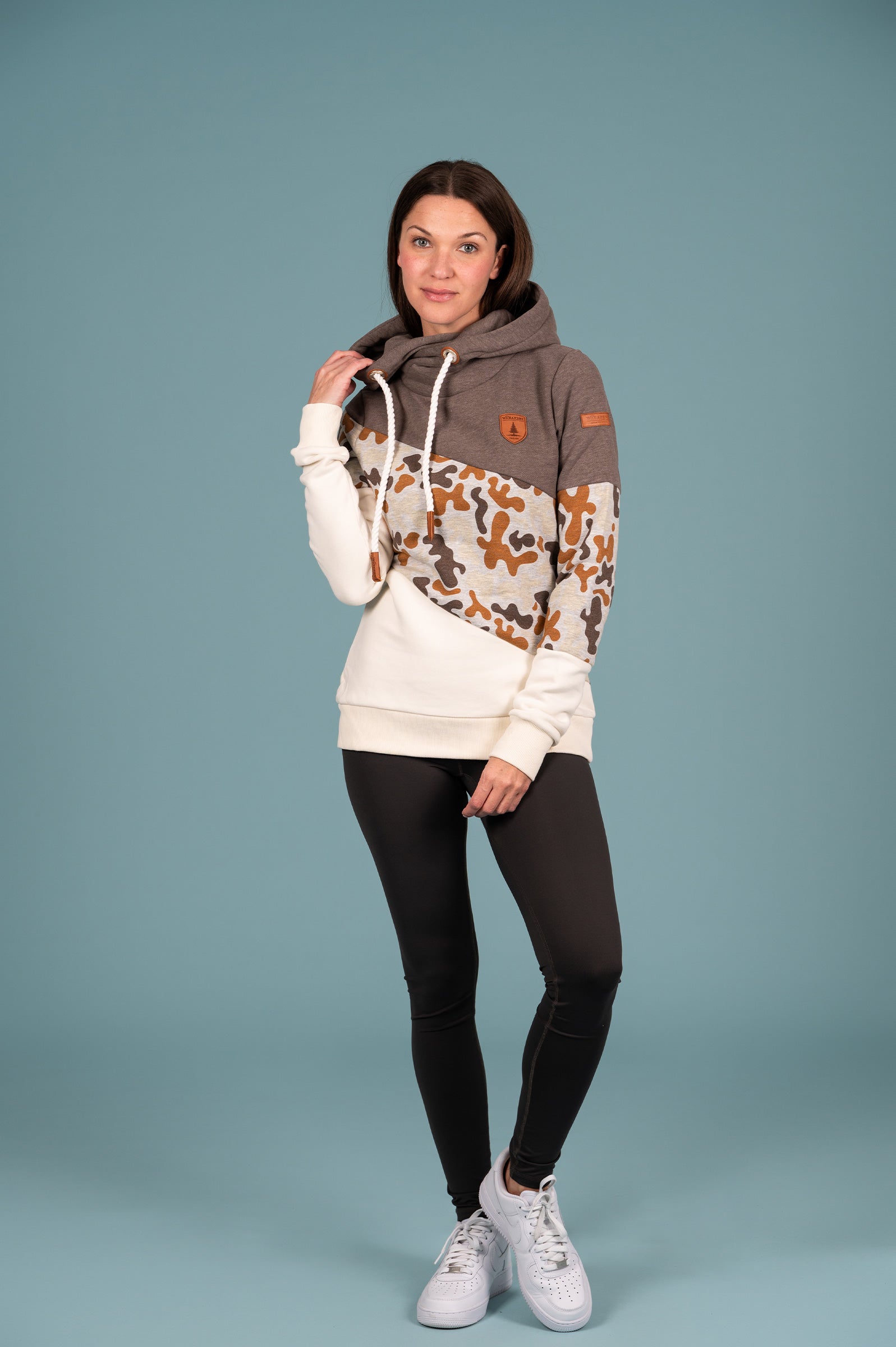 Selene Printed Choco Chip Mix Hoodie Secondary image