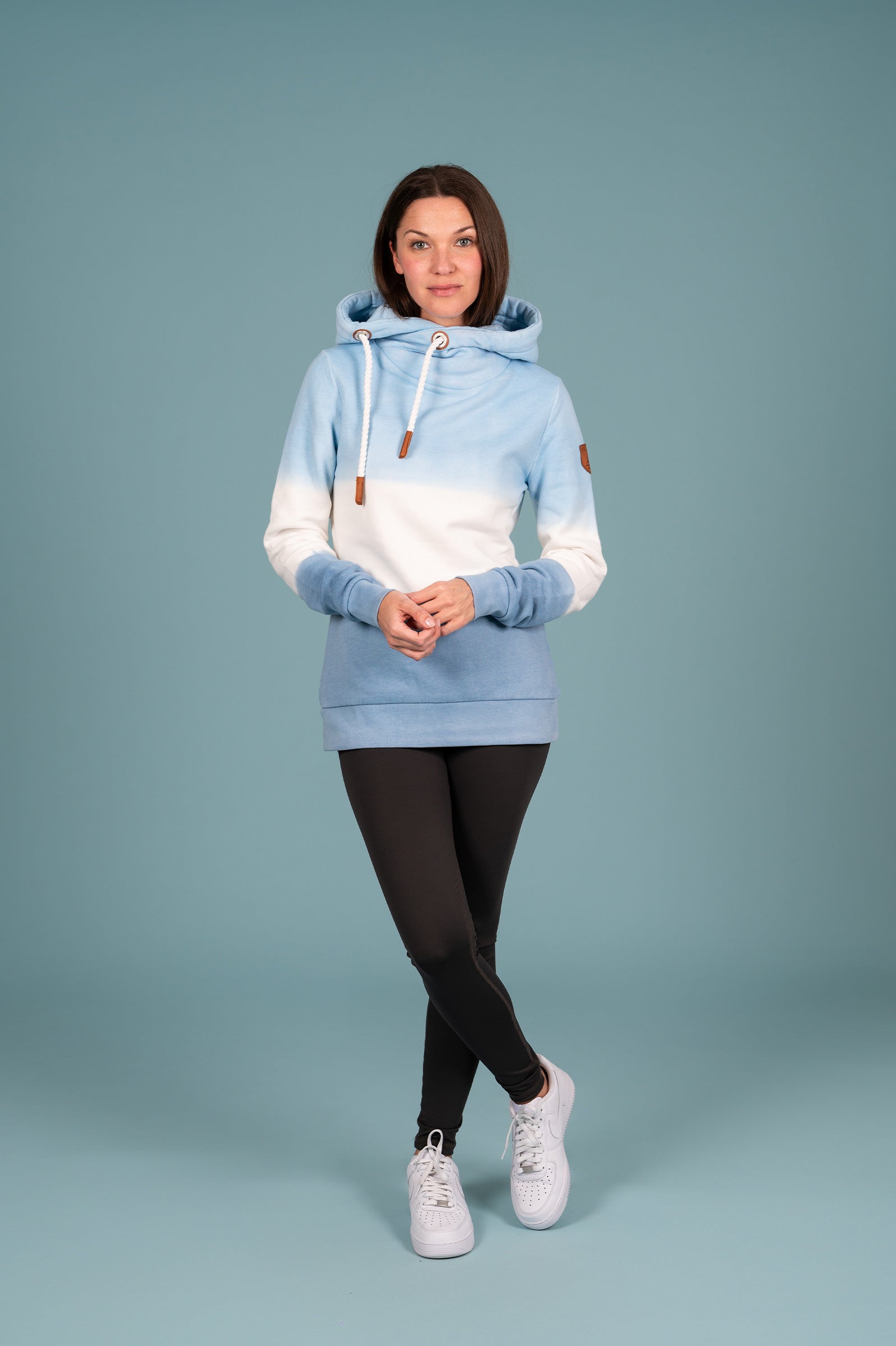 Serena Dip Dye Hoodie Sapphire Mix Secondary image