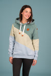 Wanakome Women's Colorblock Pullover Hoodie in Aloe Mix