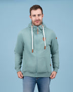 Zeus Cabin Green Full-Zip Hoodie