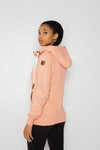 Hera Automne Rose Sweat à capuche avec fermeture éclair