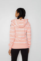 Hera Printed Peachy Stripe Full-Zip Hoodie