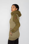 Sweat à capuche Artemis Reverse Olive