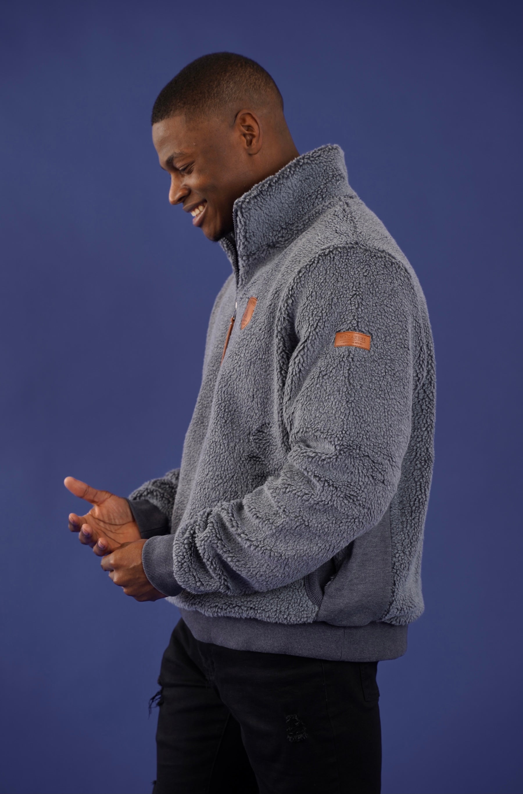 Mayberry Denim Half-Zip Sherpa Secondary image