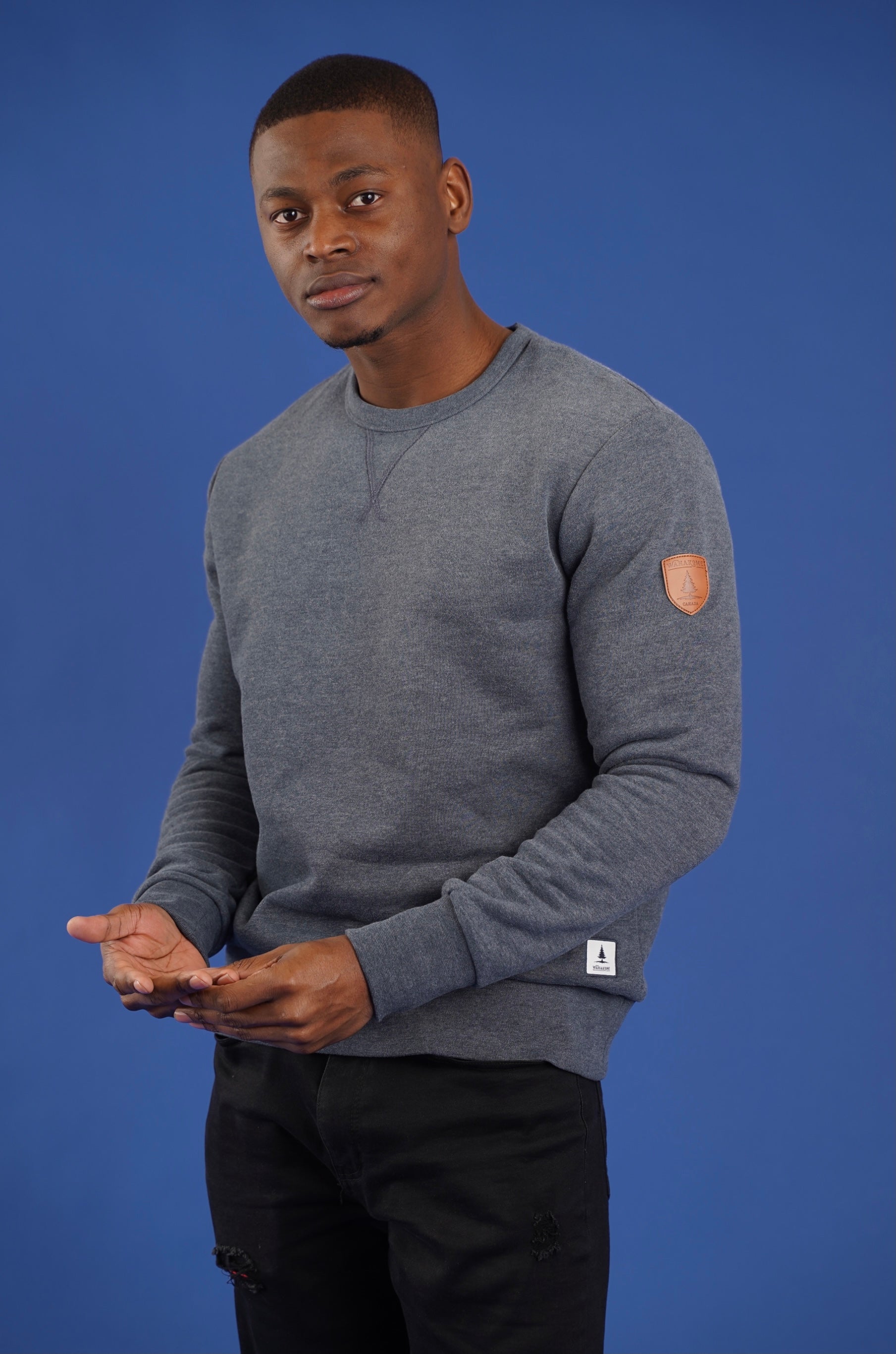 Pull bleu marine Easton Image secondaire