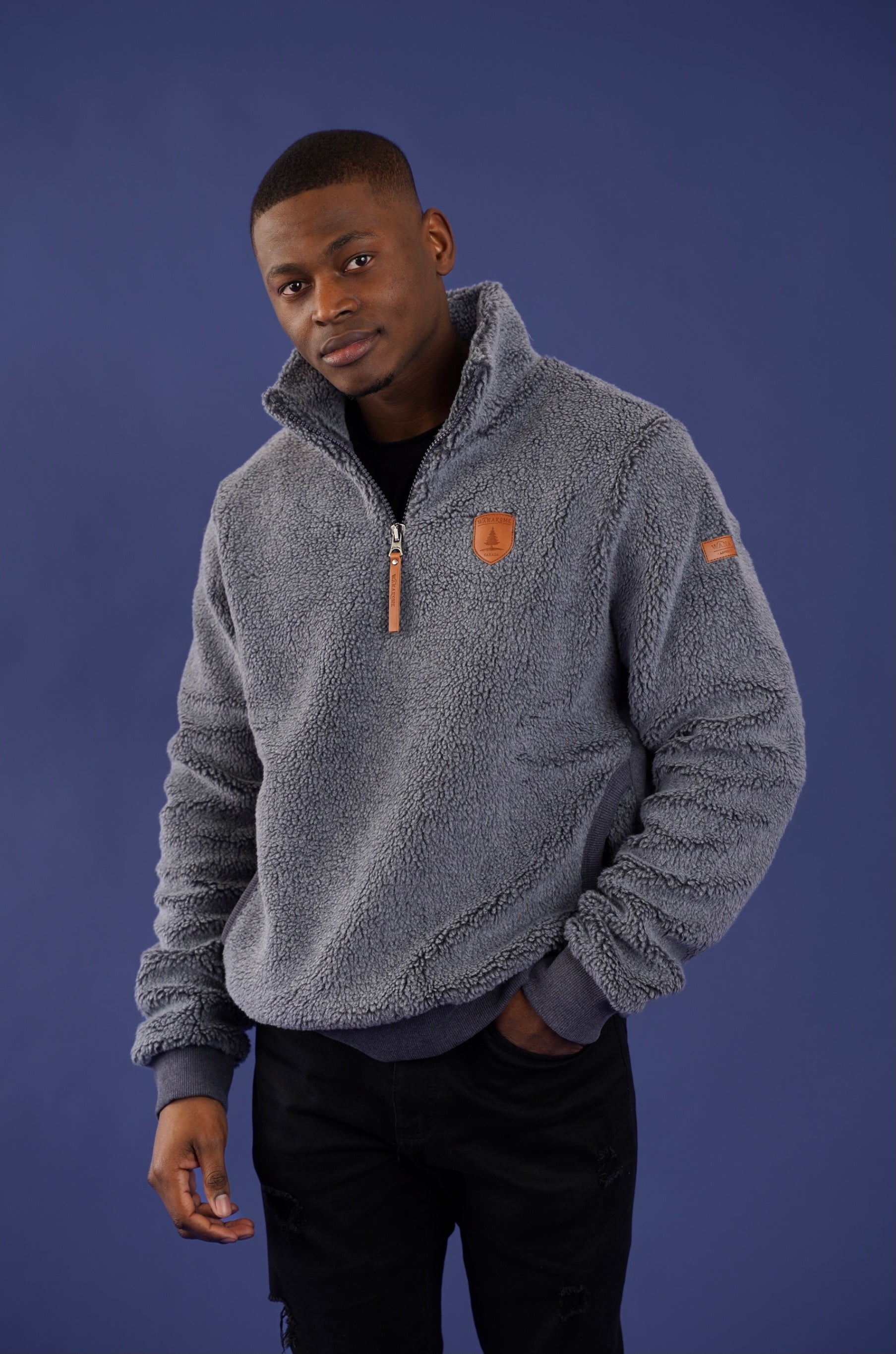 Mayberry Denim Half-Zip Sherpa Main image