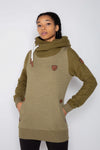 Sweat à capuche Artemis Reverse Olive