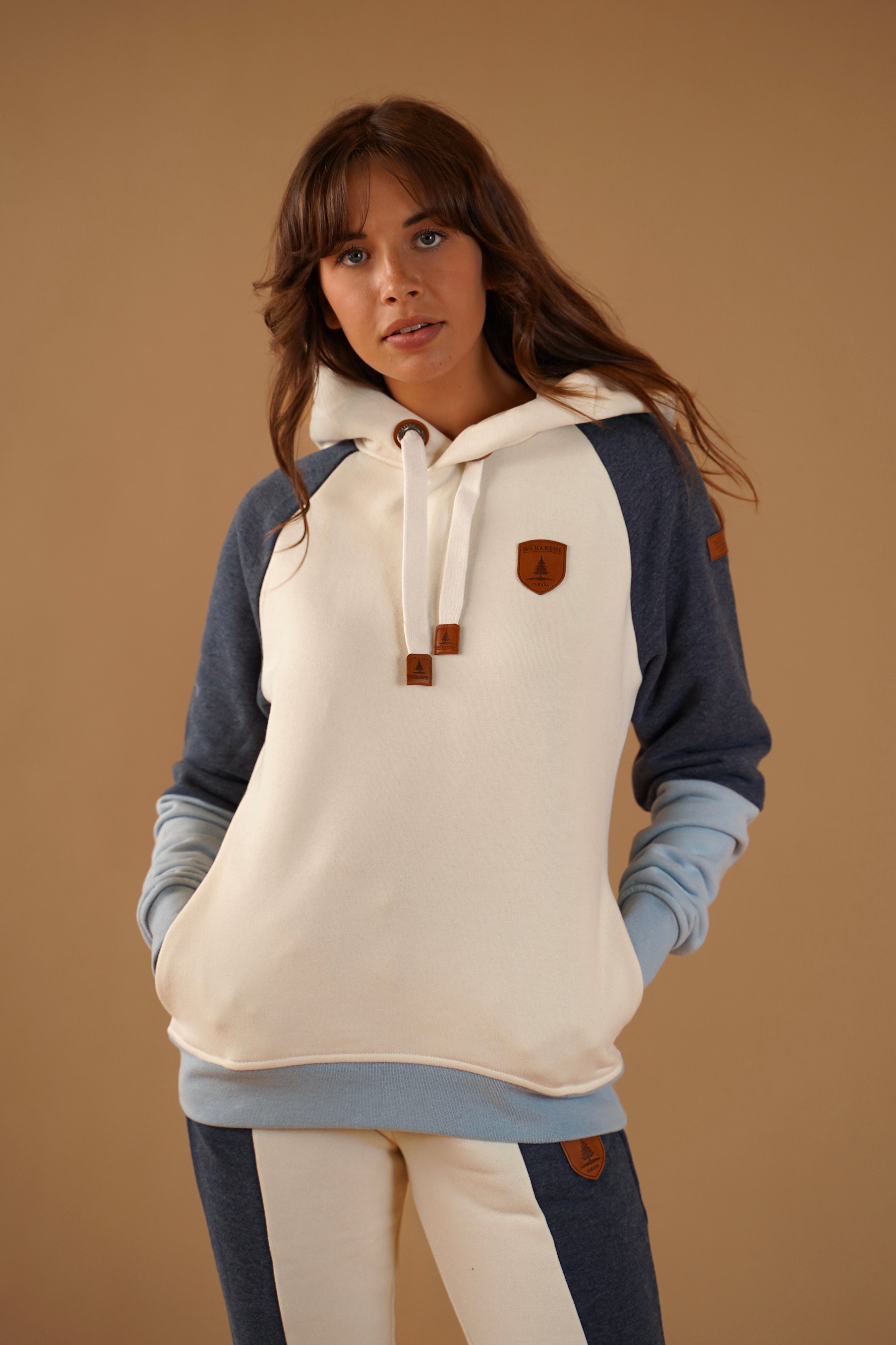 Flores Navy/Oatmeal hoodie Main image