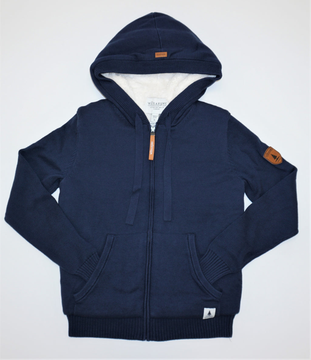 Luna Navy Zip Hoodie