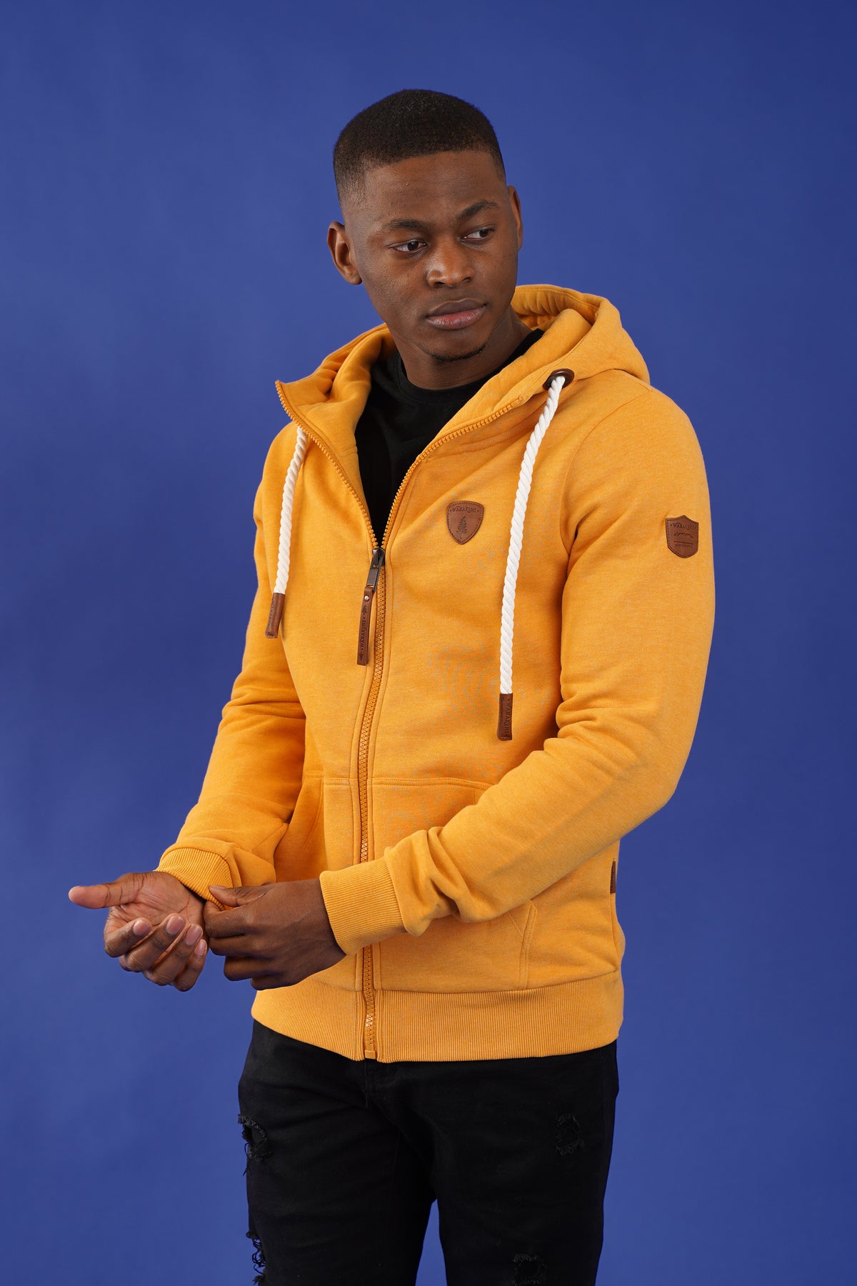 Zeus sweat à capuche de couleur tournesol