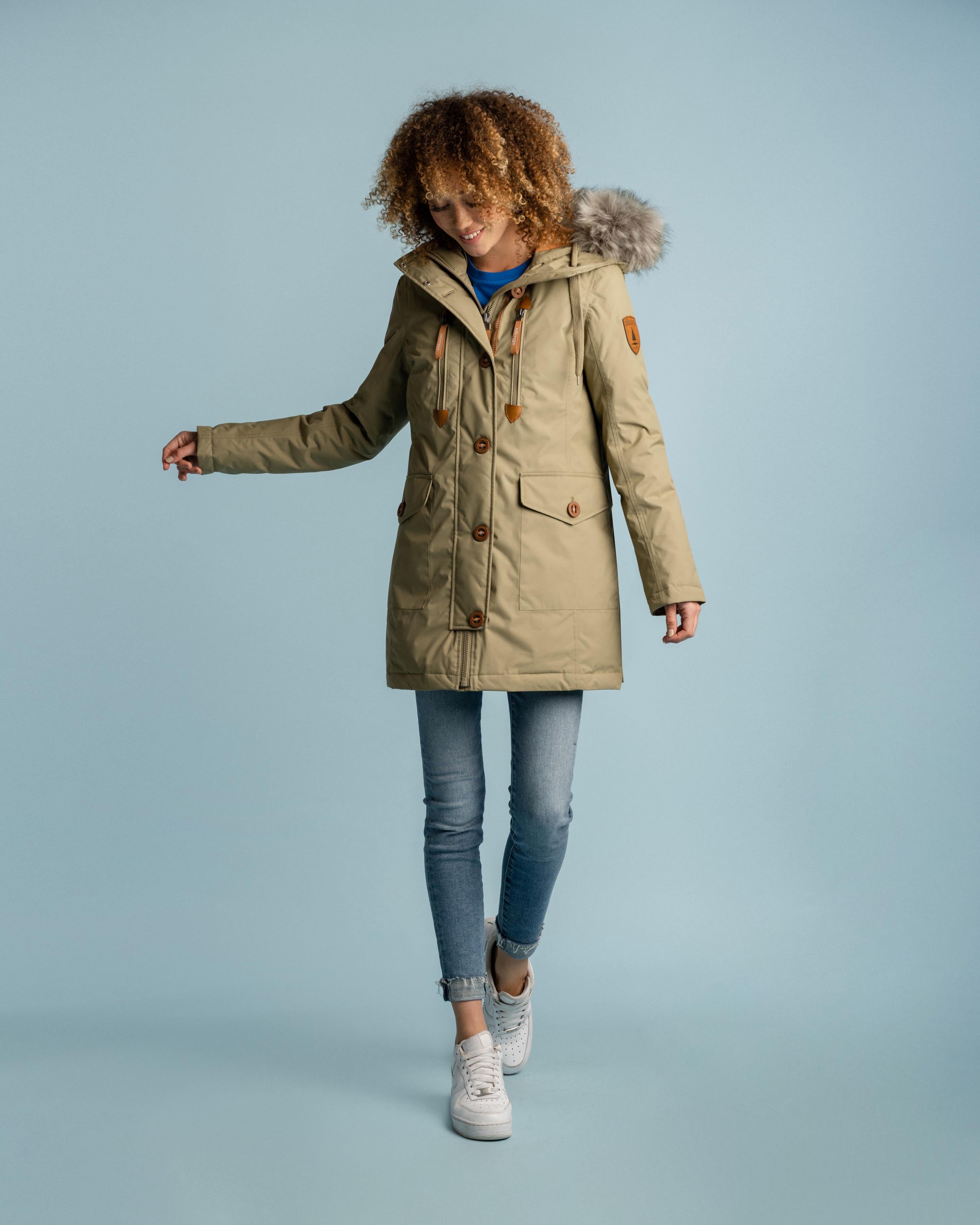 Hermione Khaki Parka Main image