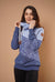 Selene Blue Hoodie in Chambray Mix