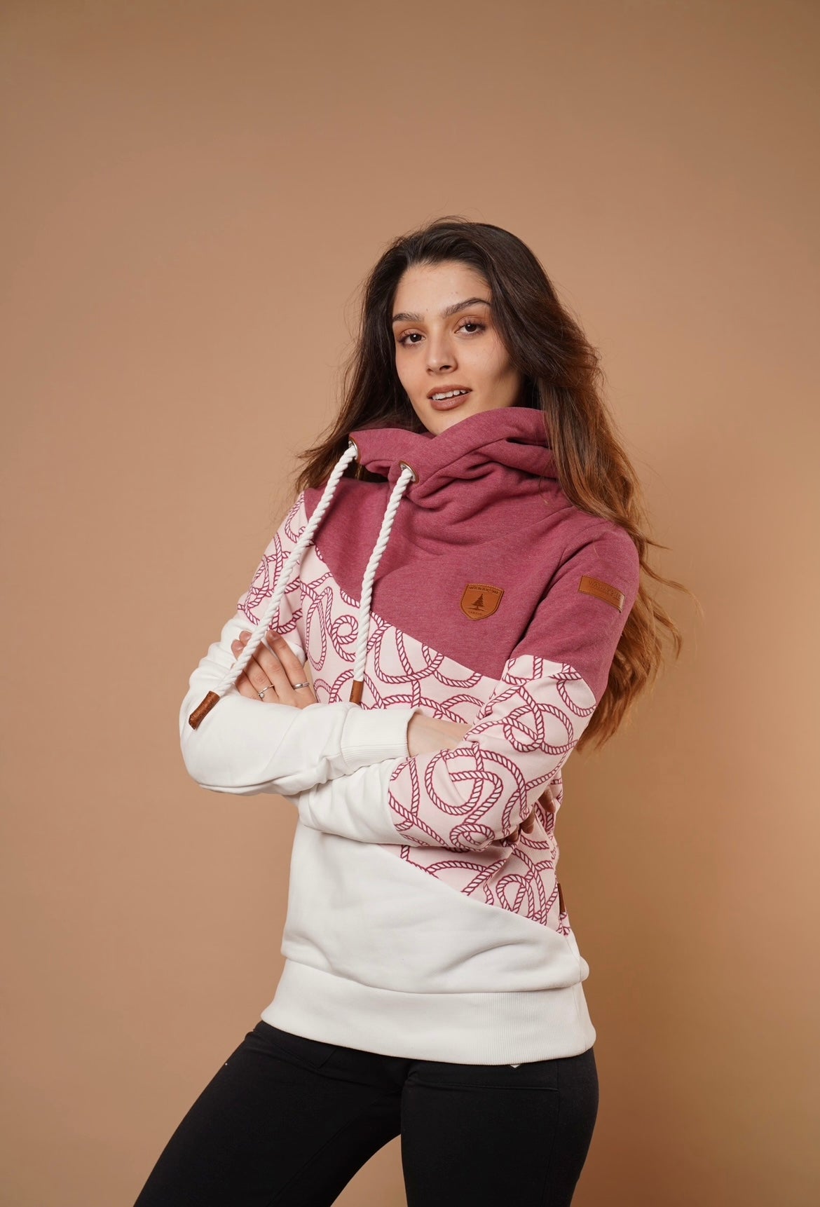 Selene Wine Mix Hoodie Secondary image