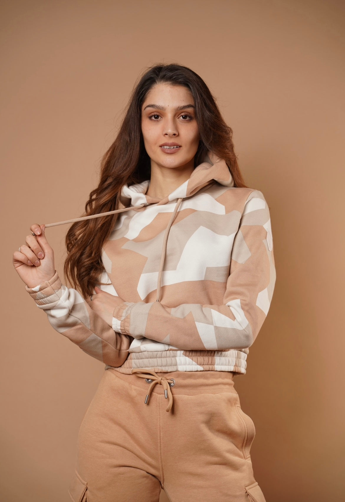 Swanly White Sand Camo Hoodie Main image