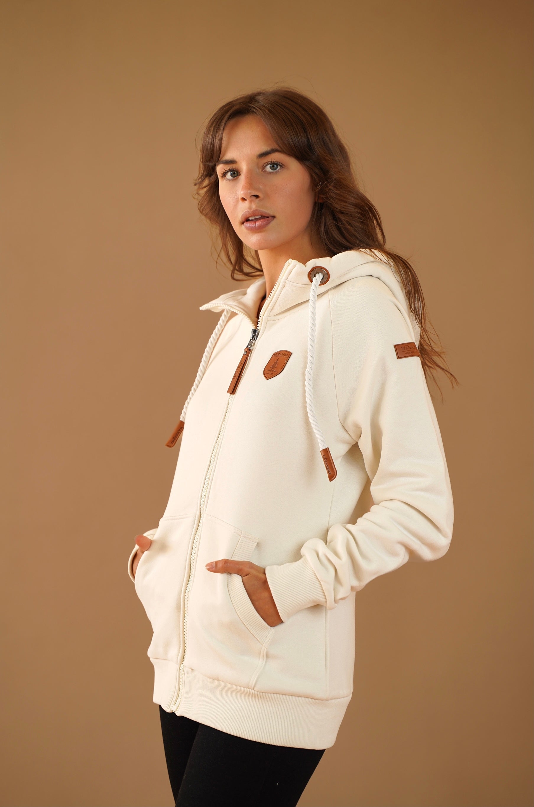 Hera Oatmeal Full-Zip Hoodie Secondary image