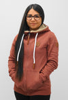 Myra Cocoa Zip Hoodie