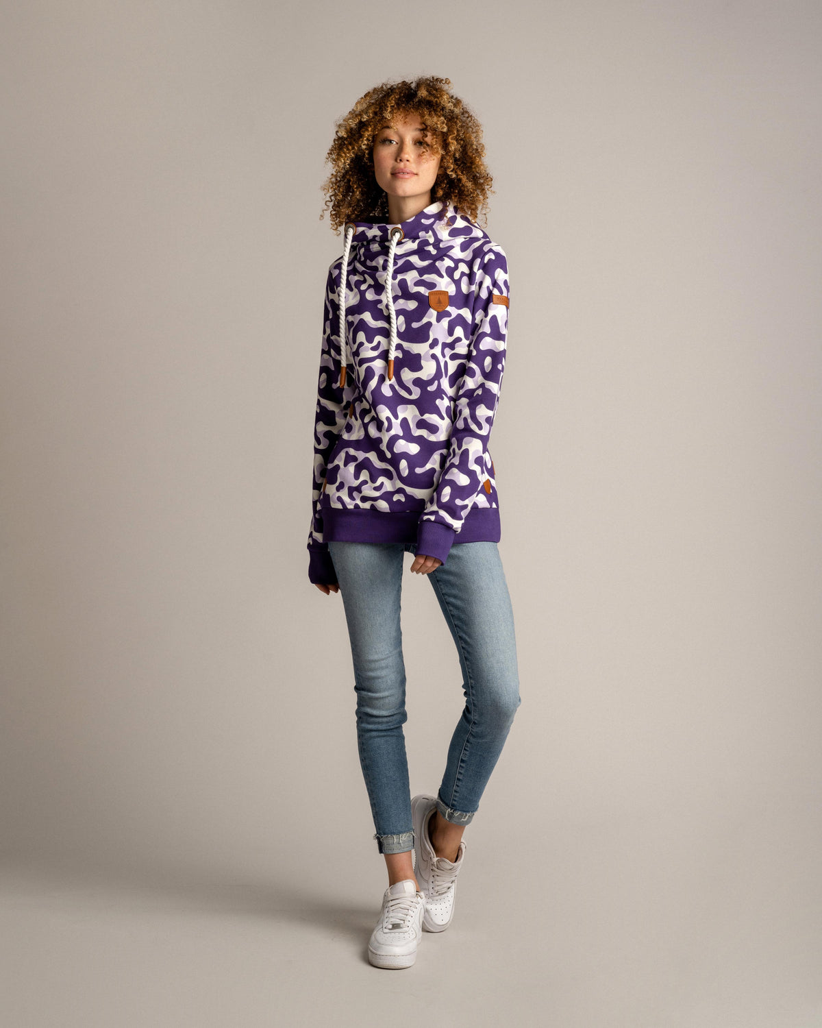 Roxanne Grape Camo Hoodie