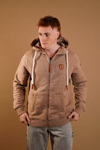 Zeus Mocha Full-Zip Hoodie