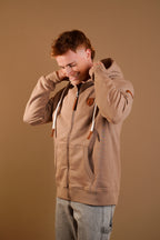 Zeus Mocha Full-Zip Hoodie