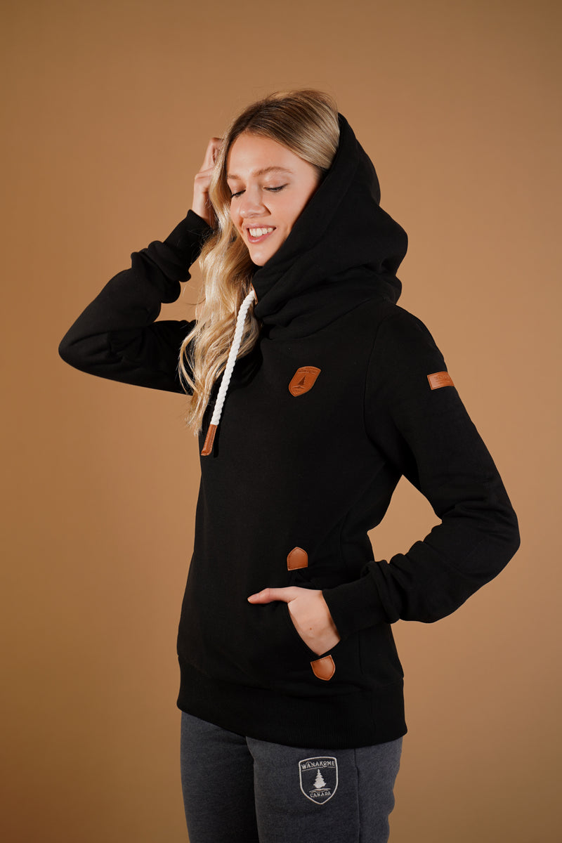 Wanakome black hoodie Clearance