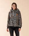 Bliss Sherpa Leopard Print Hoodie