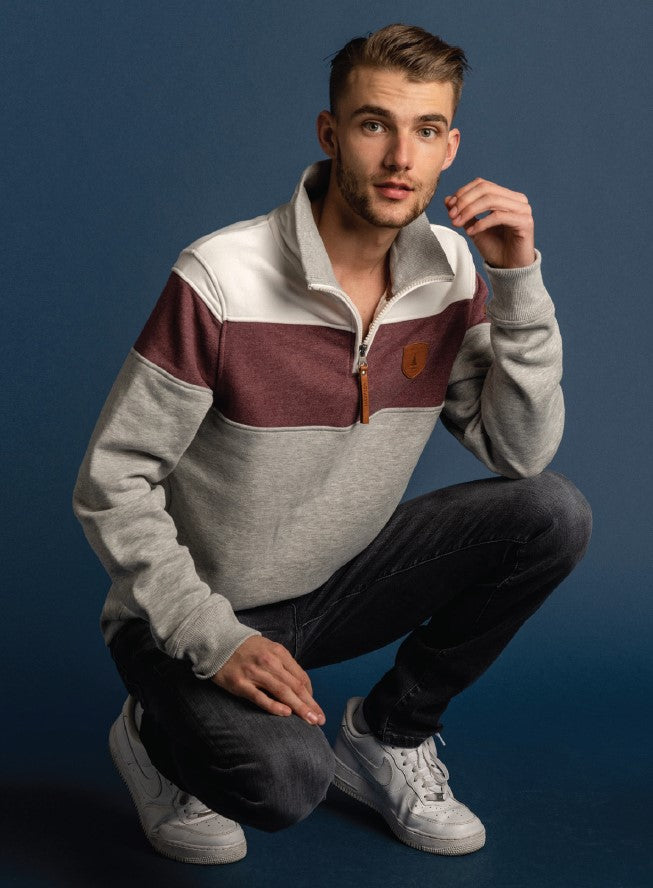 Bedford Light Heather Grey Pullover Main image