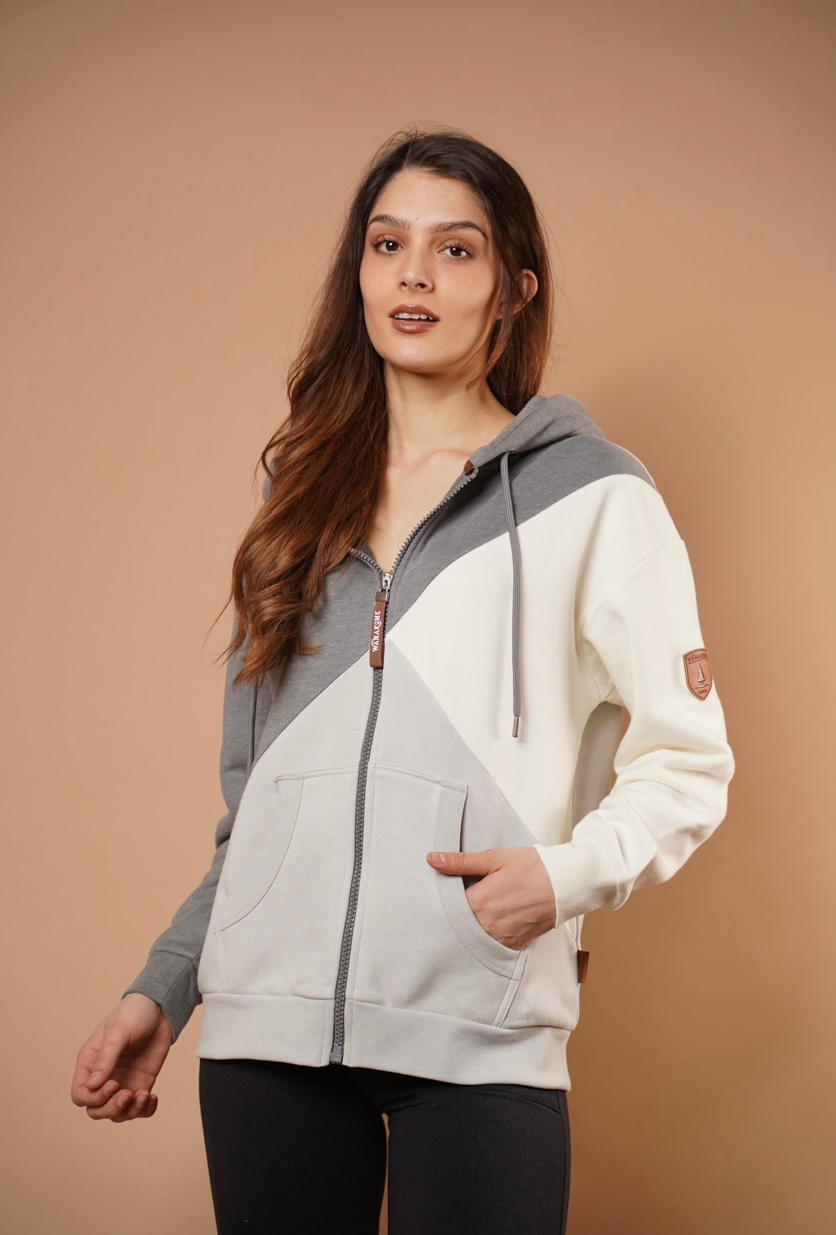 Chelif Ash Mix Full-Zip Hoodie Main image