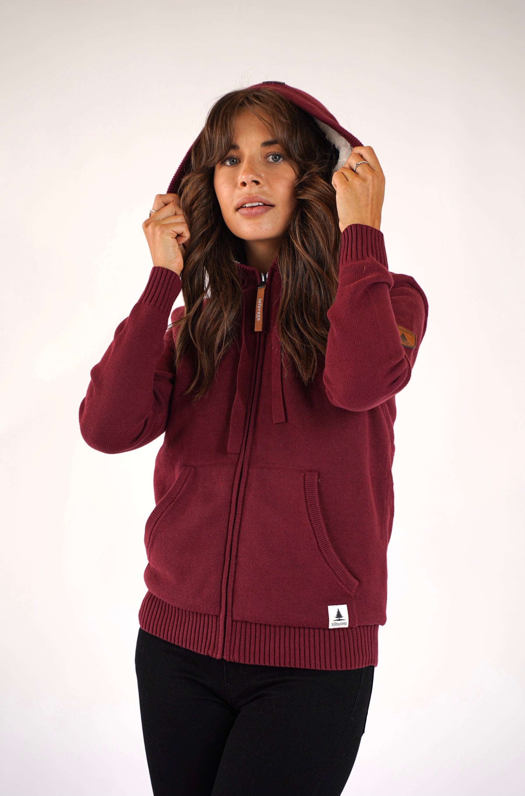 Luna Mulberry Zip Hoodie Secondary image