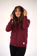 Luna Mulberry Zip Hoodie