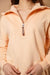 Padma Peach Half Zip Sweatshirt