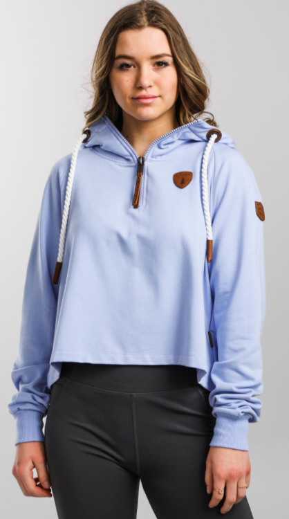 Leelee Lux Baby Blue Jay Half-Zip Hoodie Main image
