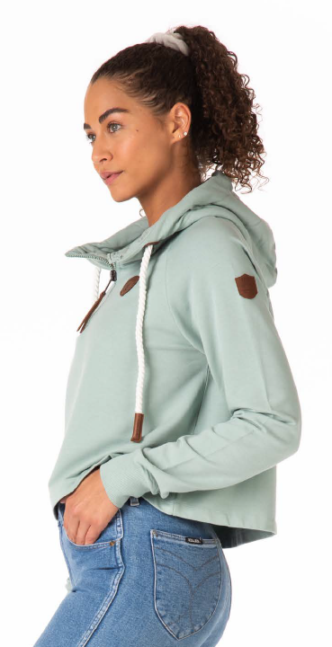 Leelee Lux Green Bay Half-Zip Hoodie Secondary image